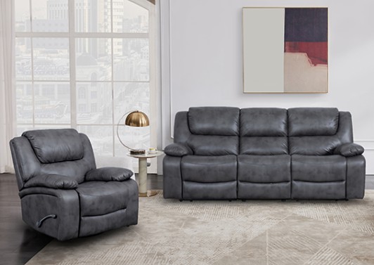 Wales Mineral Sofa and King Size Recliner